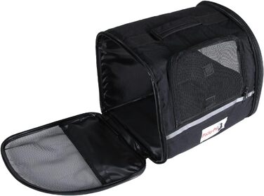 Чорна переносна сумка для собак H4L 38x28x30 см - переноска, транспортна коробка, сумка для собак