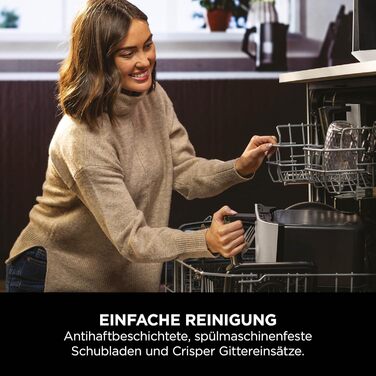 Фритюрниця Ninja Dual Zone Digital Air Fryer 9.5L з двома відсіками, 6-в-1, Stone/Gold DZ400EUSTGD