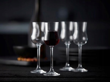 Келихи для білого та червоного вина Lyngby Glas Juvel, прозорі, 90 мл, 4 шт.