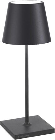 Zafferano Poldina Pro Mini: Бездротова LED-лампа для дому та вулиці, сенсорне керування, диммер, 30 см, темно-сірий