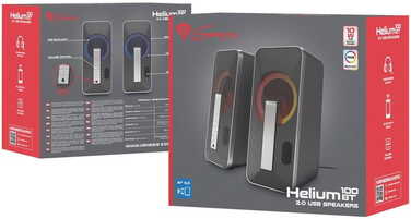Комплект акустичних систем 2.0 Genesis Helium 100BT, 10 Вт, чорний