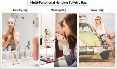 Культурний мішечок для жінок та чоловіків, сумка для туалетних аксесуарів для подорожей, органайзер для косметики та туалетних речей (ромб, чорний)