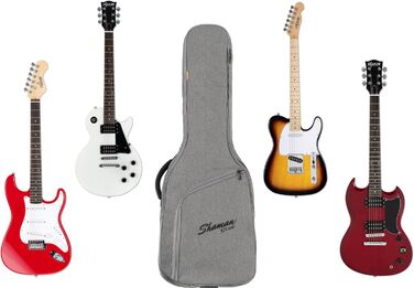 Шейман WGB-115 GY Преміум-лайн Гітарний кейс для акустичної гітари (та електрогітари) - Водовідштовхувальне та міцне покриття, регульовані ремені, сумка-органайзер