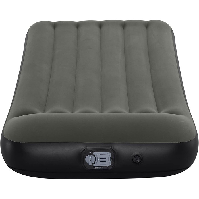 Надувний матрац Bestway TriTech XL з вбудованим насосом, сірий 191x97x30 см (1067929)