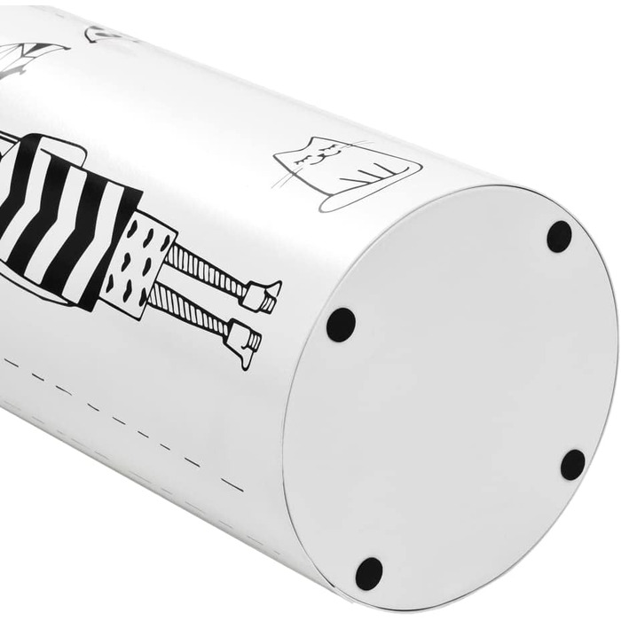 Підставка для парасольки жіночого дизайну, сталь, білий, від vidaXL