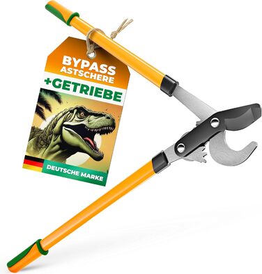 GRÜNTEK T-REX садові сучкорізи з лезами SK5, антипригарне покриття, 2-ступінчастий механізм, для сухої деревини, обрізки кущів та гілок