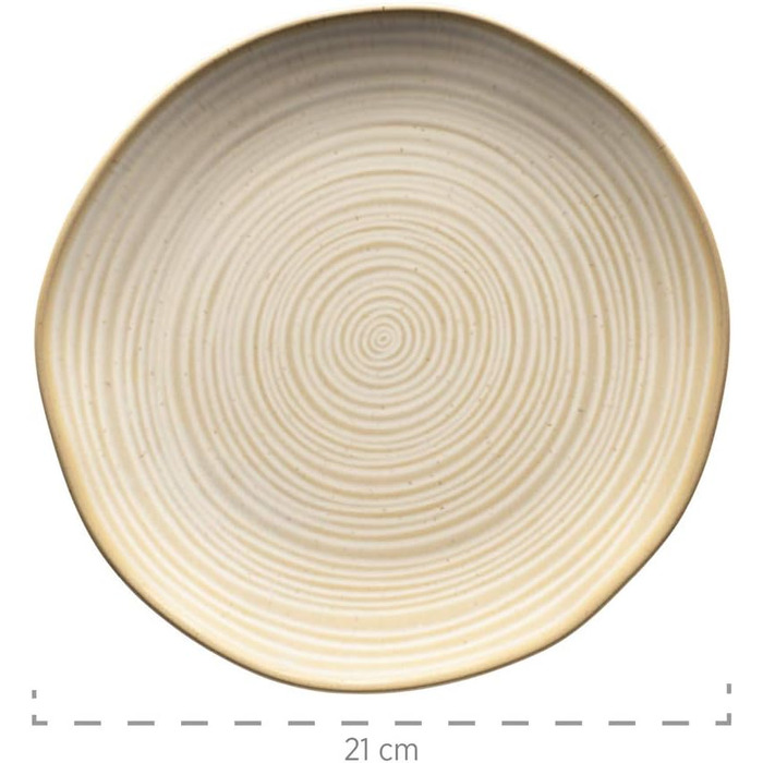 Набір посуду MÄSER Nottingham Vintage для 4 осіб (20 предметів), бежевий, кераміка