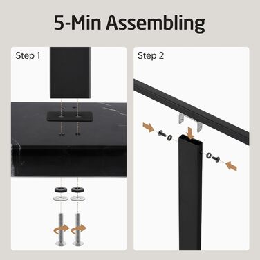 Підставка для рушників подвійна, настільна, з нержавіючої сталі SUS 304, з мамарморовою основою, чорного кольору, 84 см, BTH217-2