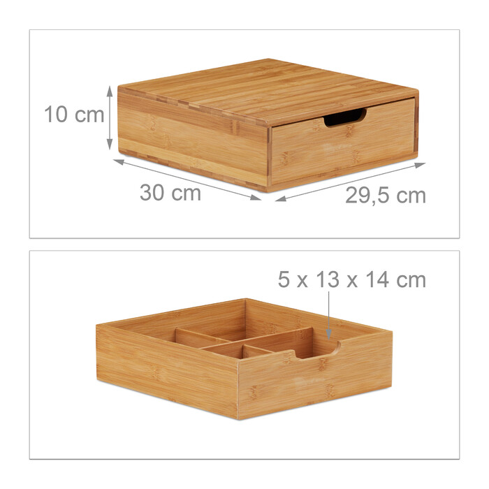 Bamboo Drawer Organizers