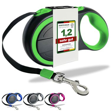 Рулетка для собак DOMOPRIMA (S, M, L) - 4 кольори, з відбивачем. Міцна та безпечна повідкова рулетка для вашого улюбленця.
