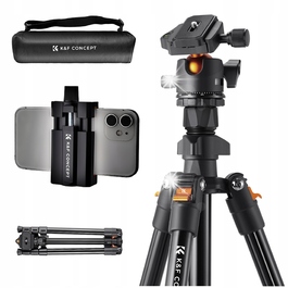 Штатив для фотоапарата K&F з 3D-головкою та тримачем для телефону