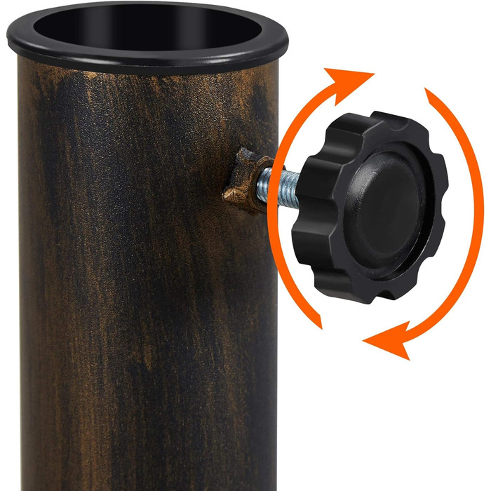 Yaheetech Umbrella Stand Balcony Umbrella Stand Market Umbrella Stand Umbrella Base Umbrella Stand for Umbrella Poles up to 38 mm / 48 mm, Bronze