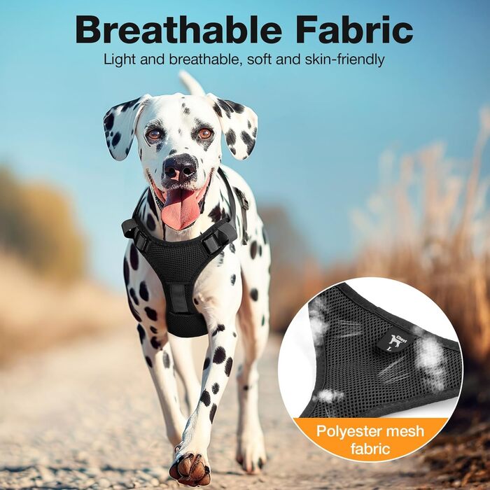 Світловідбиваючий нашийник для собак великих порід з LED підсвічуванням, акумуляторний, регульований, 3 режими освітлення, висока видимість (Чорний, XS)