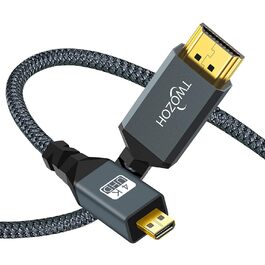 Кабель Micro HDMI - HDMI 7,5м, High-Speed, плетіння, 4K/60Hz, 1080p, 1 шт.