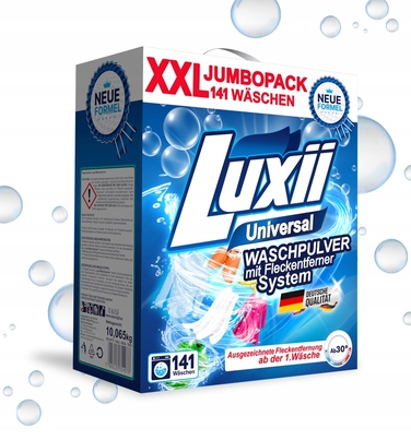 Універсальний пральний порошок Luxii з квітковим ароматом, 10 кг (на 141 прання)