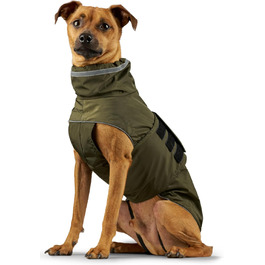 ZAUBERPFOTE® Dog Raincoat London | With extra-long YKK® zipper for collar & harness | For small, medium & large dogs | Waterproof & machine washable | Dog Raincoat (40)