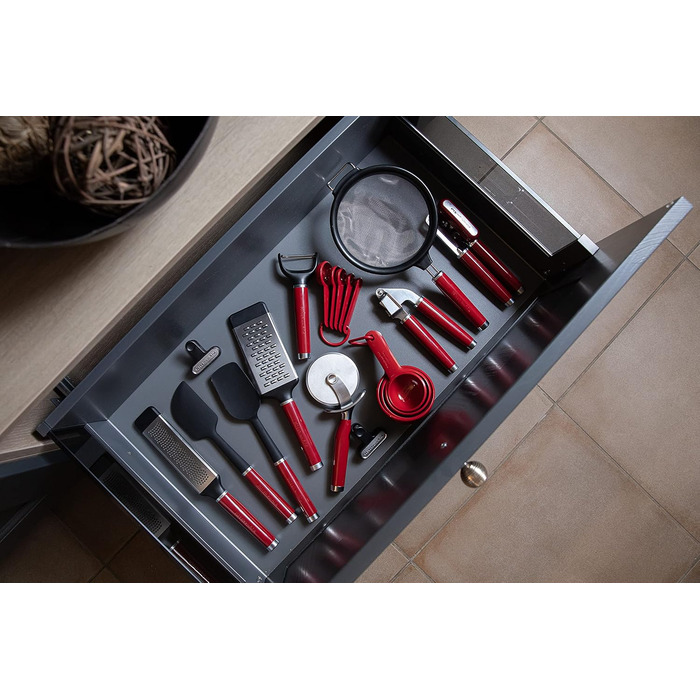 Кухонний сито KitchenAid з нержавіючої сталі, дрібна сітка – Empire Red