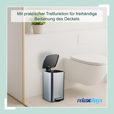 Relaxdays Square Cosmetic Container 8 Liters