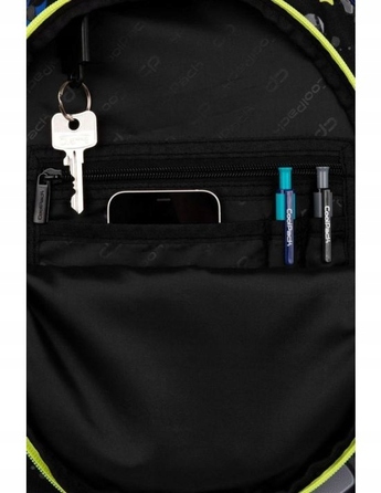 Багатовідсінковий шкільний рюкзак CoolPack, чорний, 21 л