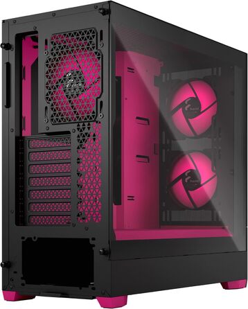 Корпус для ПК Fractal Design Pop Air RGB Magenta Core з темперованим склом, сітчаста передня панель, три RGB вентилятори 120 мм, ATX, Magenta Core