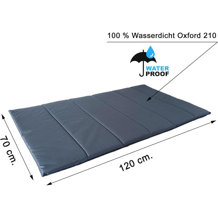Водонепроникний килимок для собак Outdoor, ковдра для собак, миється, килимок для собак для подорожей, кемпінгу, графіт (модель 2, графіт)