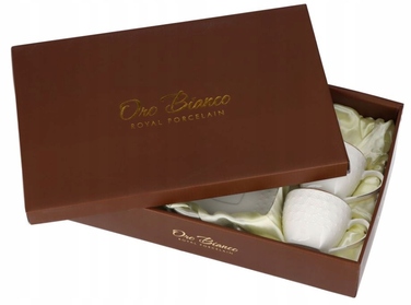 Набір порцелянових чашок Oro Bianco, 200 мл, 6 шт.