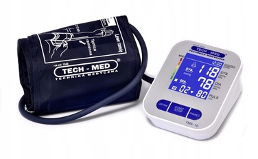 Тонометр на плече TECH-MED TMA-10 з USB-C живленням, індикатором аритмії та чохлом