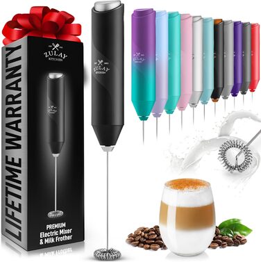 Міні-піняк для молока Zulay Kitchen Froth Mate: ручний, з нержавіючої сталі, для кави, лате, капучино та матча