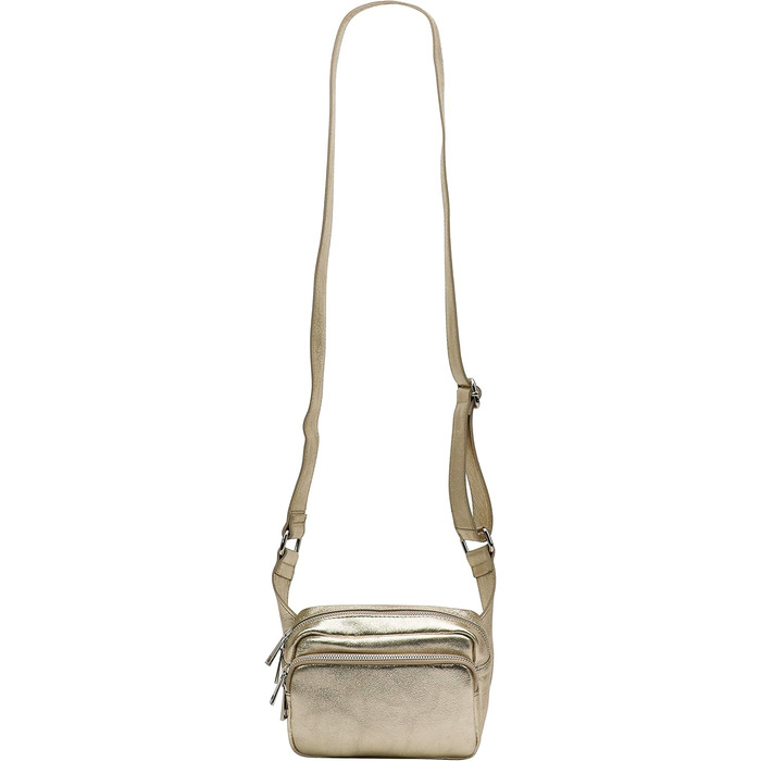 Сумка на пояс з натуральної шкіри для жінок та чоловіків Jisoo G412 (Золота)