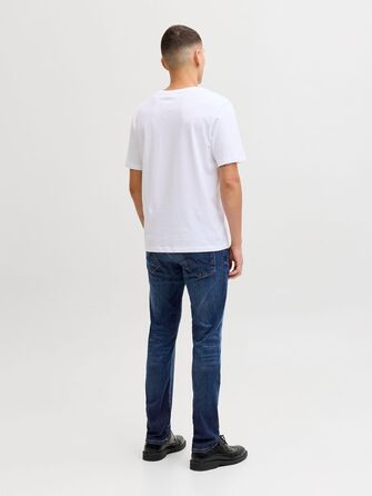 Джинси чоловічі JACK & JONES Slim Fit JJIGLENN сині, 32W/32L, денім