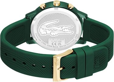 Годинник чоловічий Lacoste 12.12 Move кварцовий силіконовий блакитний/зелений/чорний