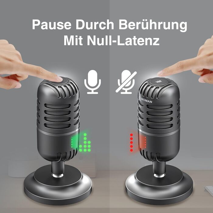 Мікрофон USB для ПК, PS4, PS5: ігровий, для стрімінгу, подкастів та запису звуку. Підходить для Mac та Windows