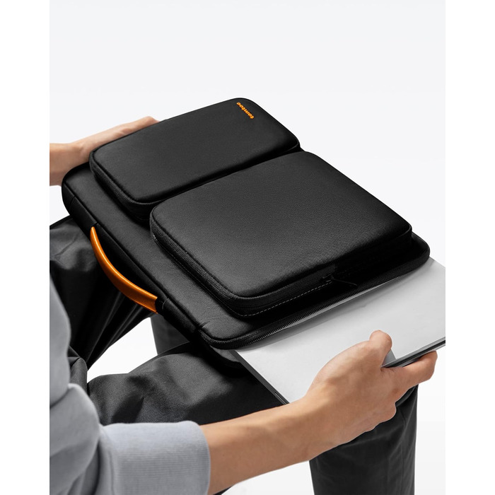 tomtoc 360° Laptop Bag Sleeve for New 16-inch MacBook Pro M4/M3/M2/M1 Pro/Max (2024-2019) A3403 A3186 A2991 A2780 A2485 A2141, Laptop Bag Laptop Sleeve Fits ASUS Vivobook 15/16, Dell Inspiron 15
