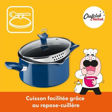 Tefal Chefclub Brat La Vista – Сковорода з антипригарним покриттям Titanium, індукційна, з термоіндикатором, зелена