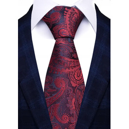 Широка червона краватка Elegance