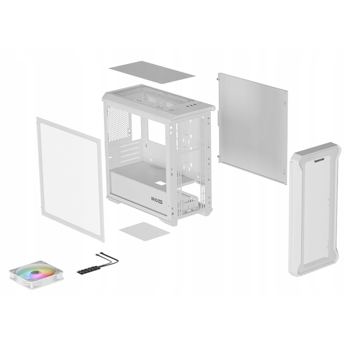 Корпус Genesis IRID 503 ARGB LITE Mini Tower, білий