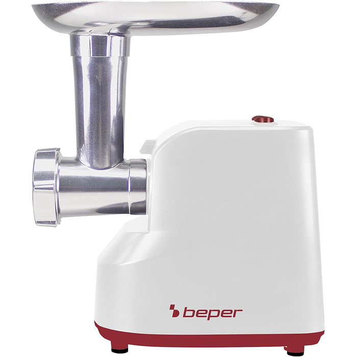 М'ясорубка електрична BEPER P102ROB200 з нержавіючої сталі, 1200 Вт + насадка для томатів