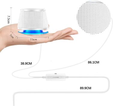 Комп'ютерні колонки Sanyun SW102, 5Wx2, стерео 2.0, USB/3.5mm, глибокий бас, білий