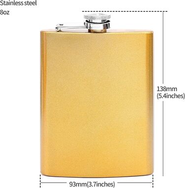 Набір з 2 фляг з нержавіючої сталі 8oz (227 мл) - чорний та зелений, військовий дизайн, для алкоголю