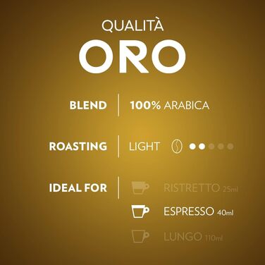 Кава в капсулах Lavazza Qualità Oro Espresso для Nespresso Original, 10 шт. x 2 упаковки (алюміній)