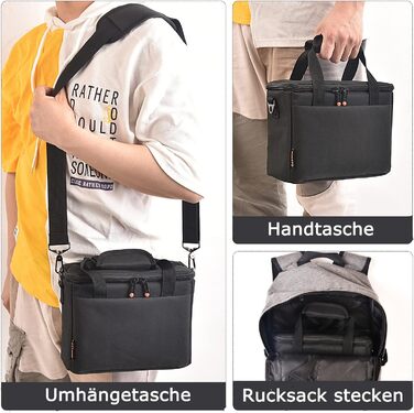 Чохол для DSLR камери FOSOTO: для Nikon, Canon, Sony. З дощем. Сумісний з D3400, D5600, D5500, D7500, EOS 4000D, 2000D, M50, A7R, A6400, A6100 (Чорний)