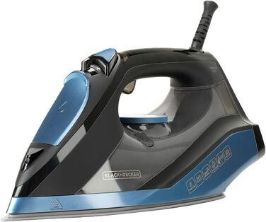 Відпарювач Black+Decker BXIR3000E: 3000 Вт, керамічна підошва, 200 г/хв, антинакип, вертикальне відпарювання