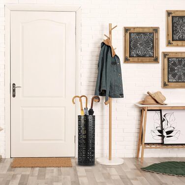 Металева підставка для парасоль та тростинок Rain Collection, 15x15x42 см (Чорний)