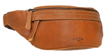 Чоловіча та жіноча поясна сумка Gusti Leather Spencer I з натуральної шкіри, регульований ремінь (волоський горіх)
