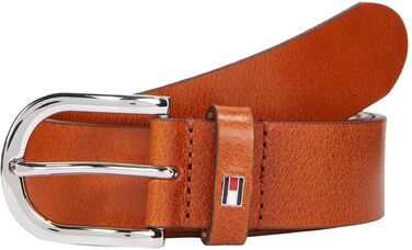 Ремінь жіночий Tommy Hilfiger New Danny шкіряний (100, коричневий (коньяк))