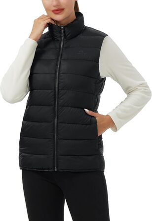 Жіноча степкова жилетка Pioneer Camp - тепла зимова жилетка без рукавів з блискавкою та кишенями, чорна, розмір S