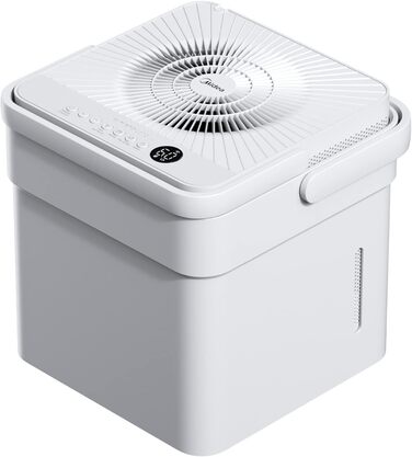 Зволожувач повітря Midea DF-20DEN7-WF, 20л/24г, для приміщень до 100 м³ (40 м²), з Wi-Fi, таймером, білий