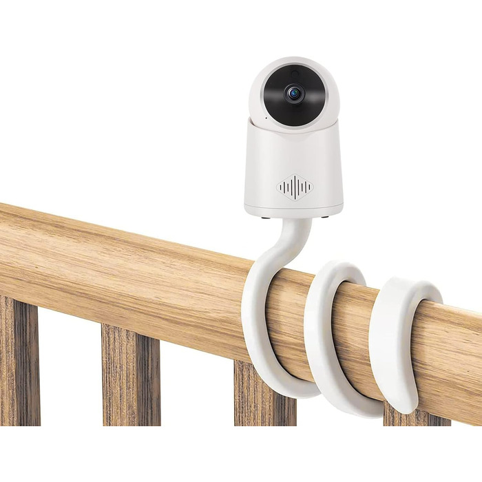 Дзеркало-тримач для дитячого монітора Lonnky 7.1' - сумісний з Vtech, Eufy, ANMEATE та іншими моделями, гнучкий кріплення для ліжечка та стіни, без інструментів