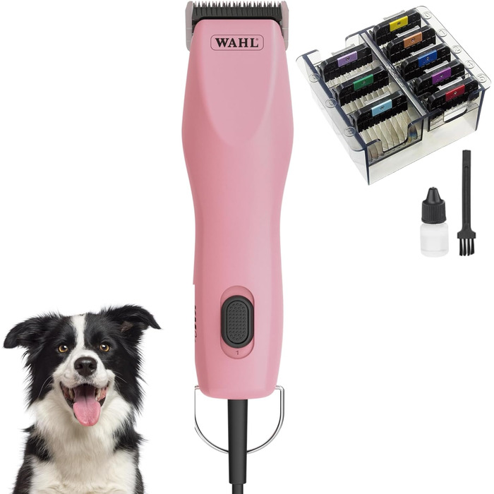 Машинка для стрижки собак Agrarzone Edition KM2+ з набором гребінців - Професійна тиха та маловібраційна машинка для грумінгів