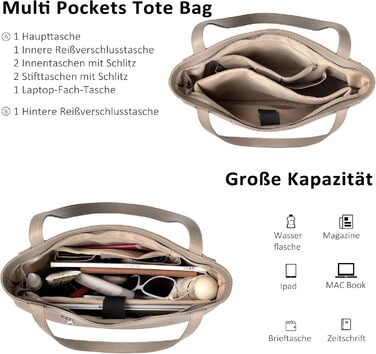 Сумка жіноча шкіряна befen Grande Shopper з відділенням для ноутбука 14